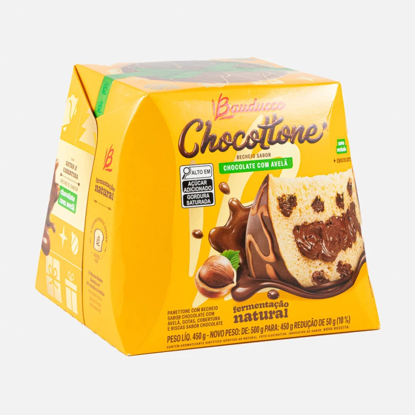 Chocottone Recheado com Chocolate e Avelã BAUDUCCO 450g