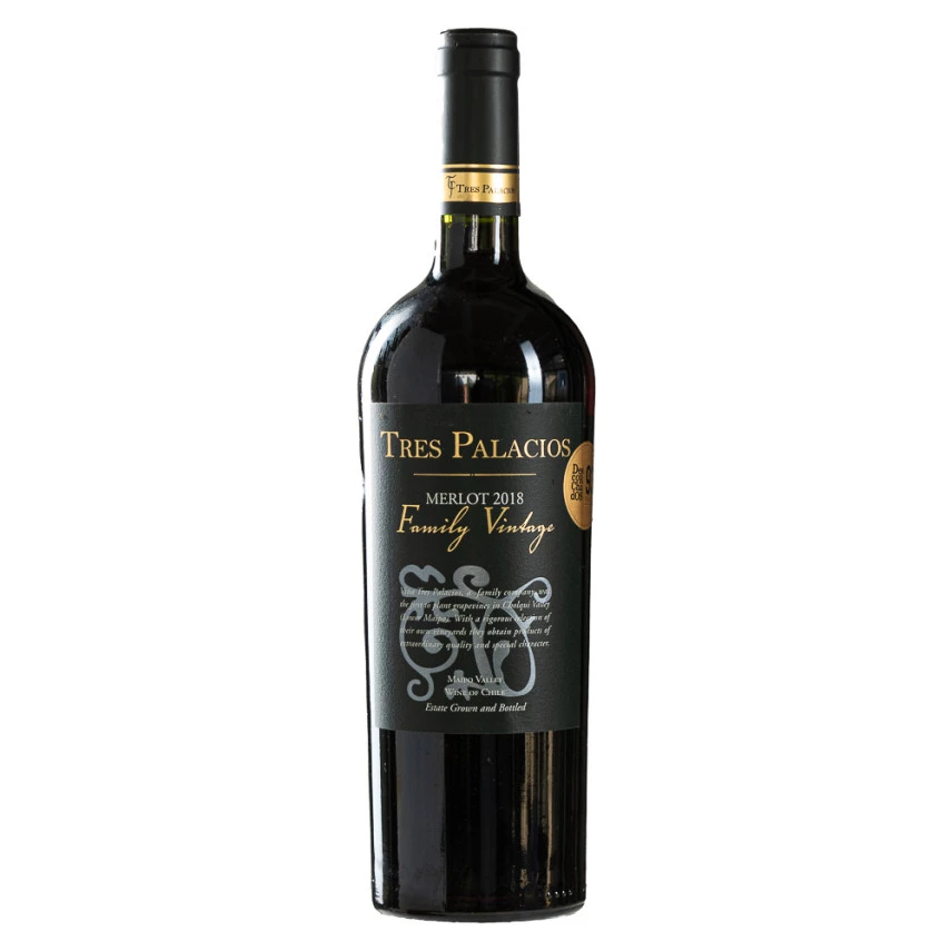 Vinho Merlot Vintage Tres Palacios Tinto