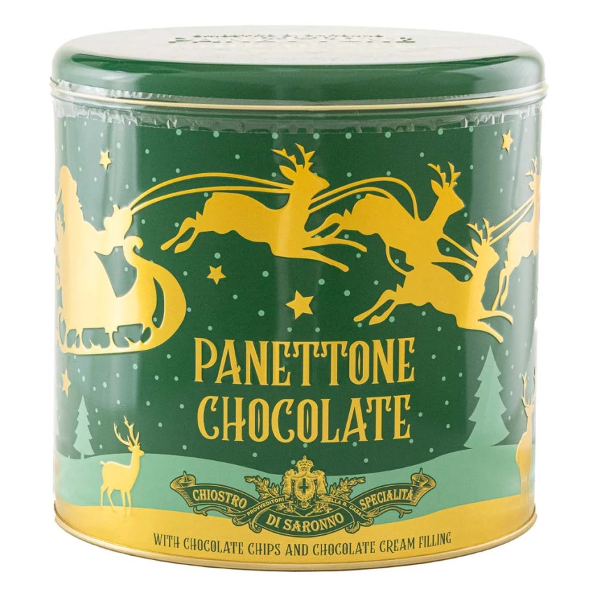 Panettone Recheado com Creme de Chocolate e Gotas de Chocolate CHIOSTRO DI SARONNO 750g