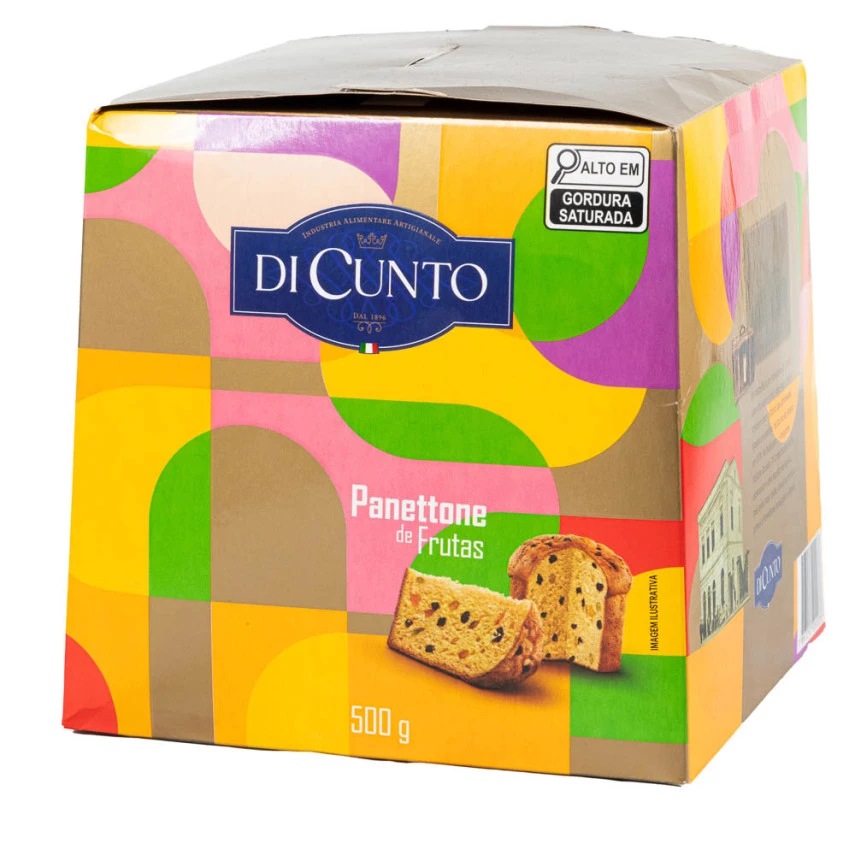 Panetone de Frutas DI CUNTO 500g