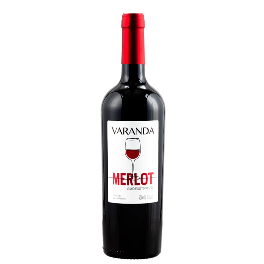 Vinho Brasileiro Tinto Seco Merlot VARANDA 750ml
