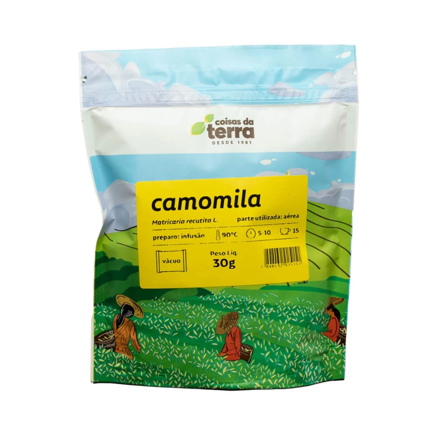 CHA CAMOMILA FLOR COISAS DA TERRA 30G