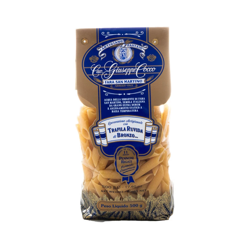 Macarrão Pennoni Rigati di Semola CAV. GIUSEPPE COCCO 500g