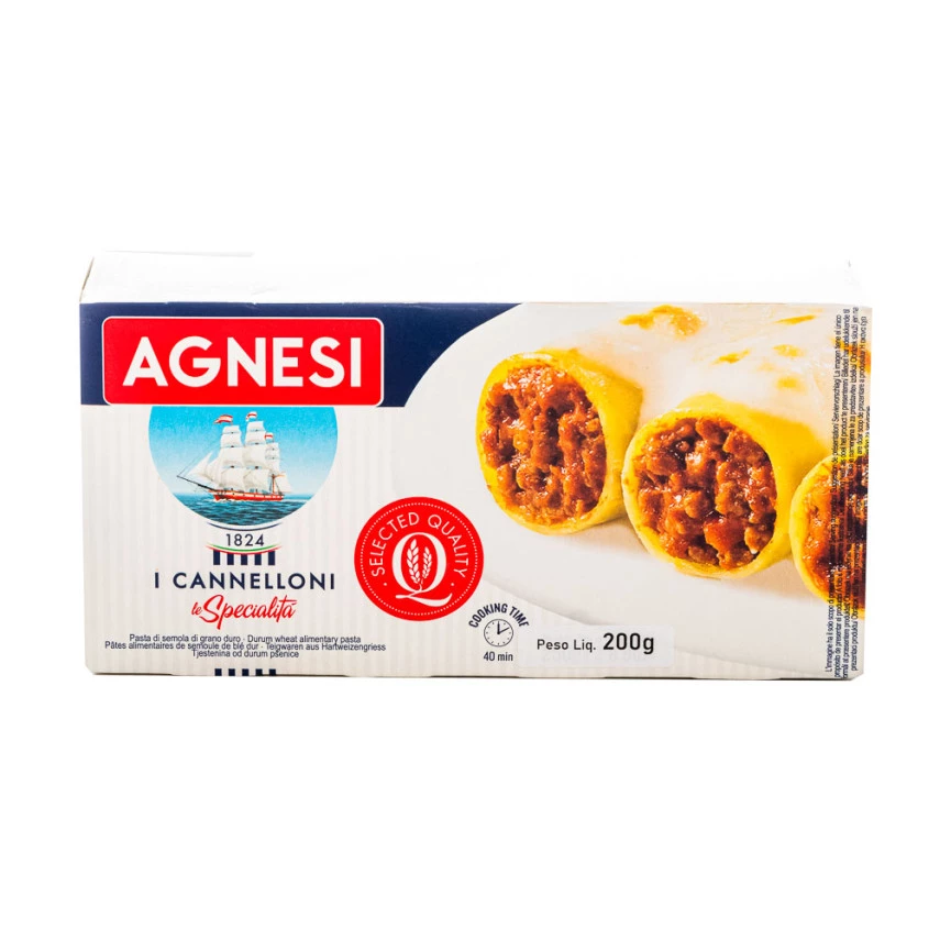 MAC COM OVOS CANELONI AGNESI 200G