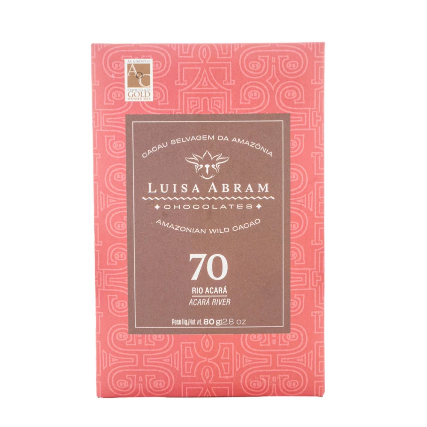 CHOC LUISA ABRAM RIO ACARA 70% CACAU 80G