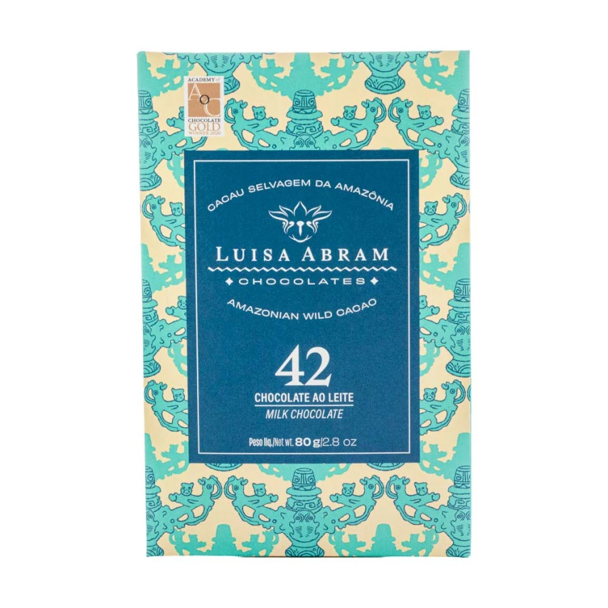 CHOC LUISA ABRAM  AO LEITE 42 CACAU 80G