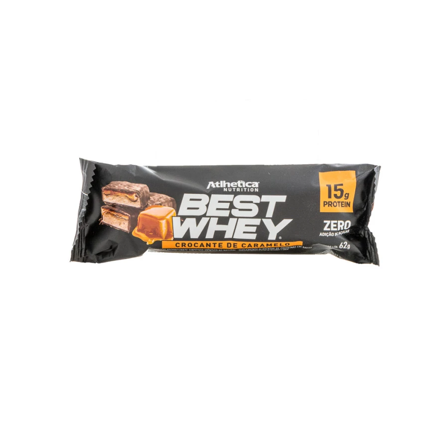 BARRA  ATLHETICA CARAMELO CROCANTE 49G