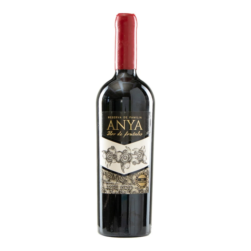 Vinho Chileno Tinto Carmenere e Cabernet Sauvignon Reserva da Família ANYA 750ml