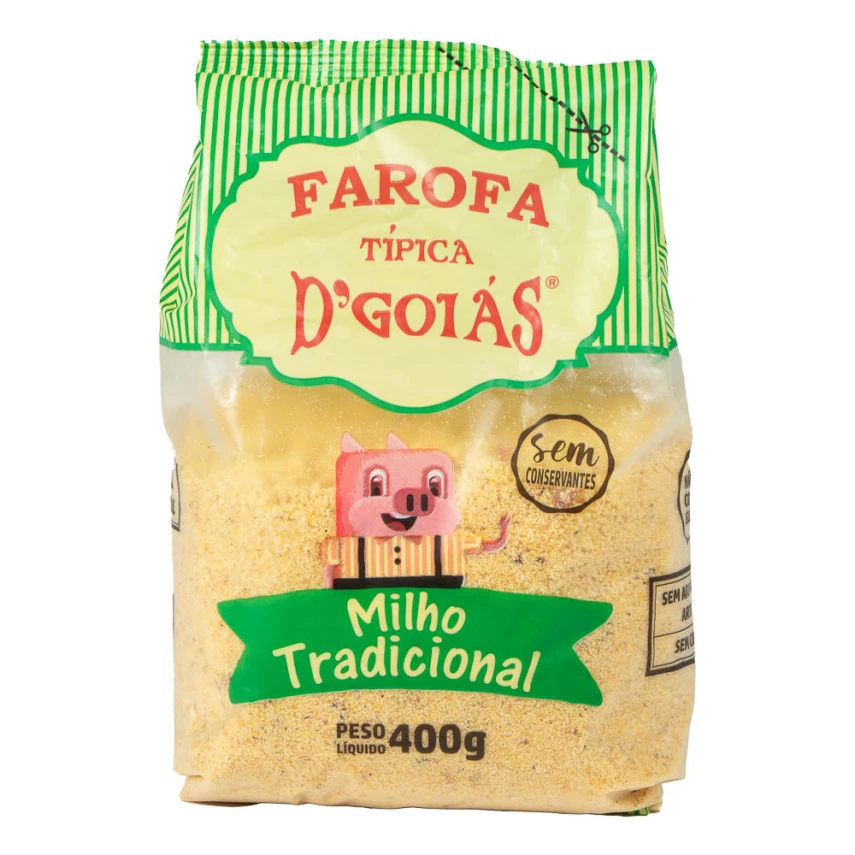 FAROFA MILHO TIPICA TRAD D GOIAS 400G