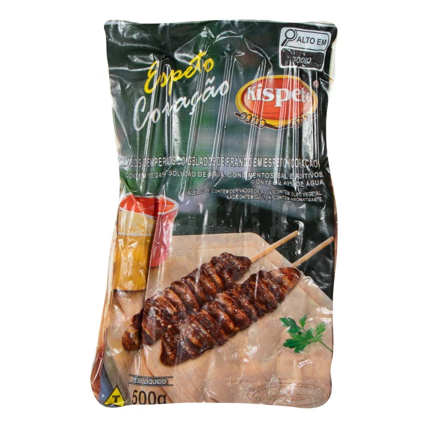 ESPETO KISPETO CORACAO DE FRANGO  500G