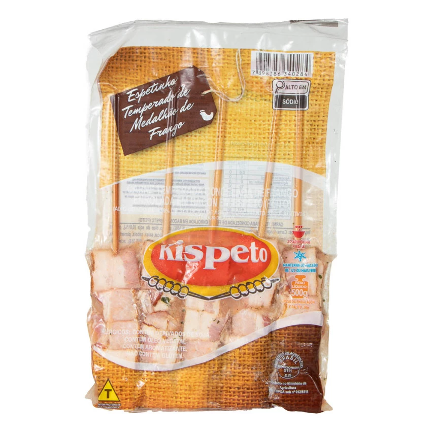ESPETO KISPETO MEDALHAO DE FRANGO 500G