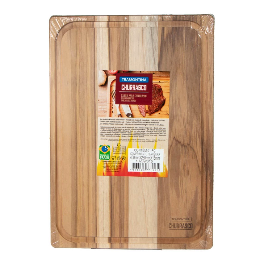 Tábua de Corte para Churrasco e Alimentos TRAMONTINA 