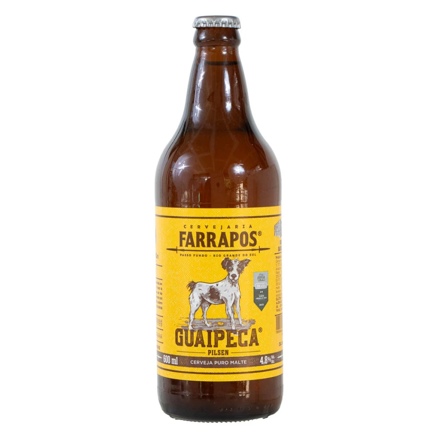 Cerveja Pilsen Guaipeca FARRAPOS 600ml