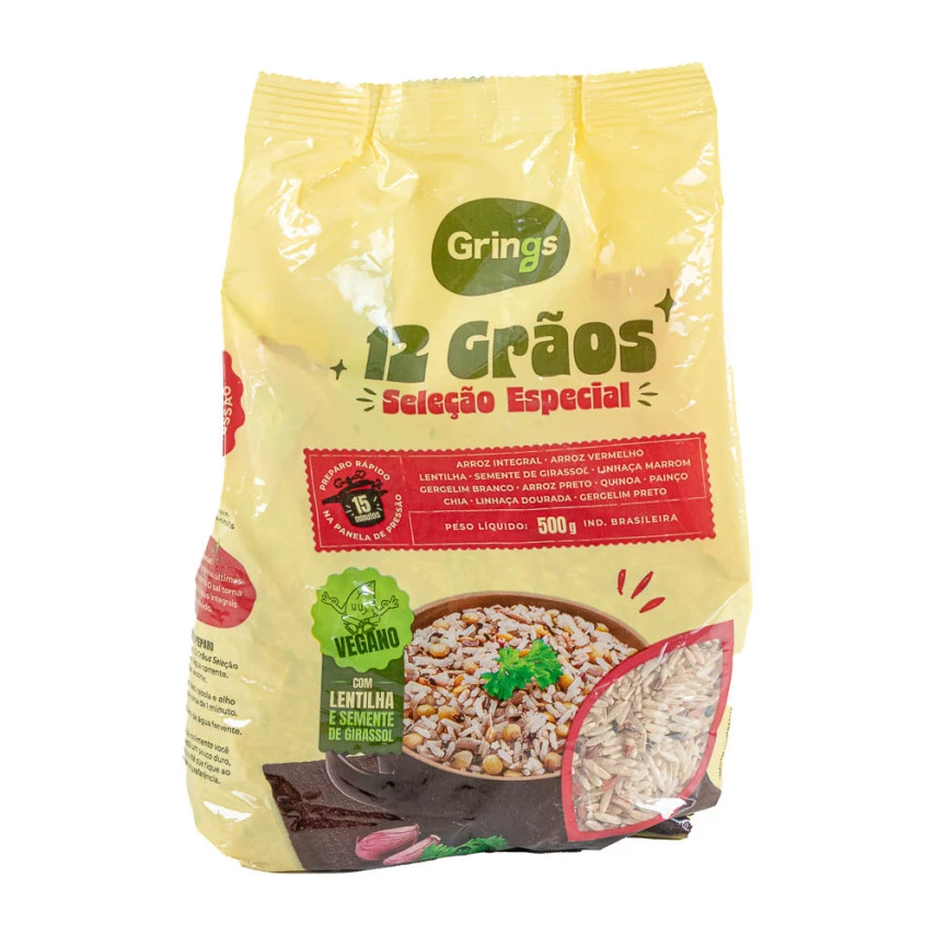 Arroz 12 Grãos Low Gluten GRINGS 500g