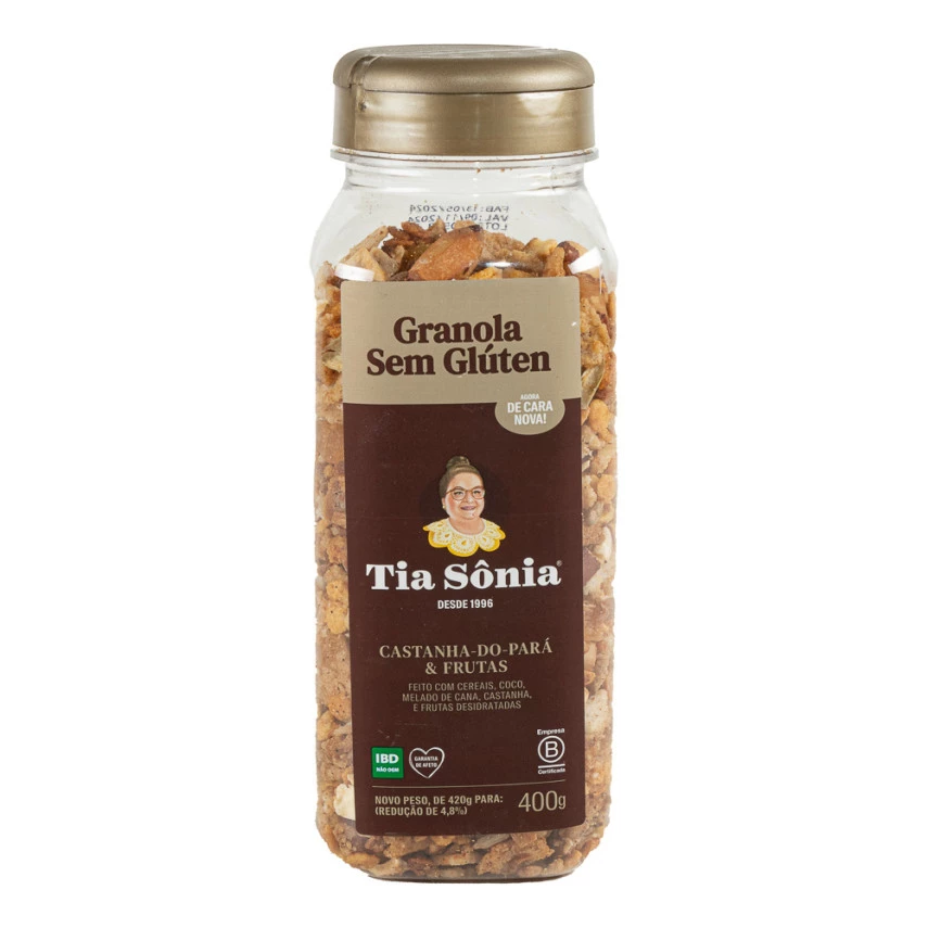 GRANOLA TIA SONIA S GLUTEN POTE 400G