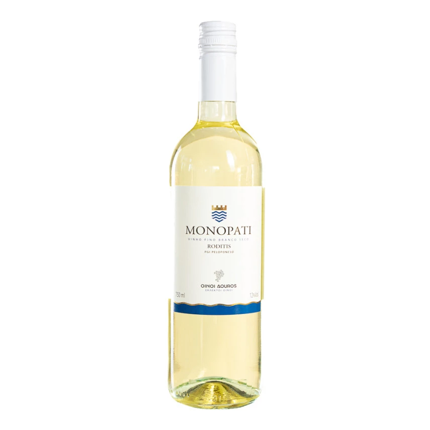 Vinho grego branco roditis PGI peloponeso MONOPATI 750ml