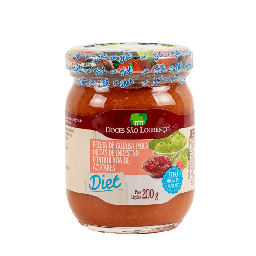 Geleia de Goiaba Diet DOCES SÃO LOURENÇO 200g