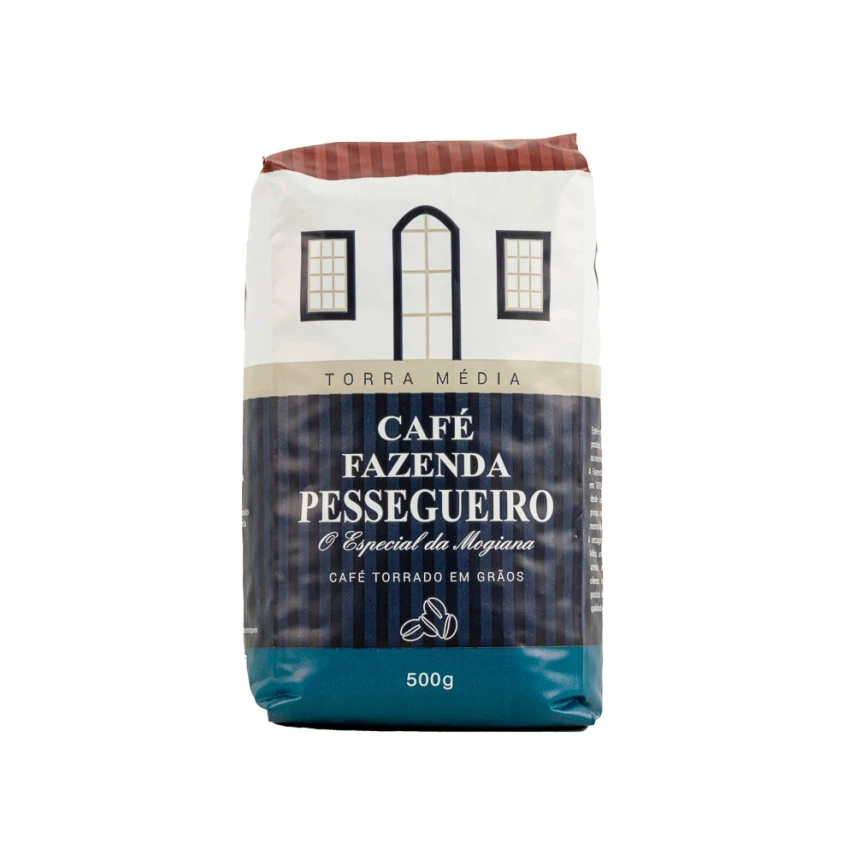Café Torrado em Grãos FAZENDA PESSEGUEIRO 500gr 