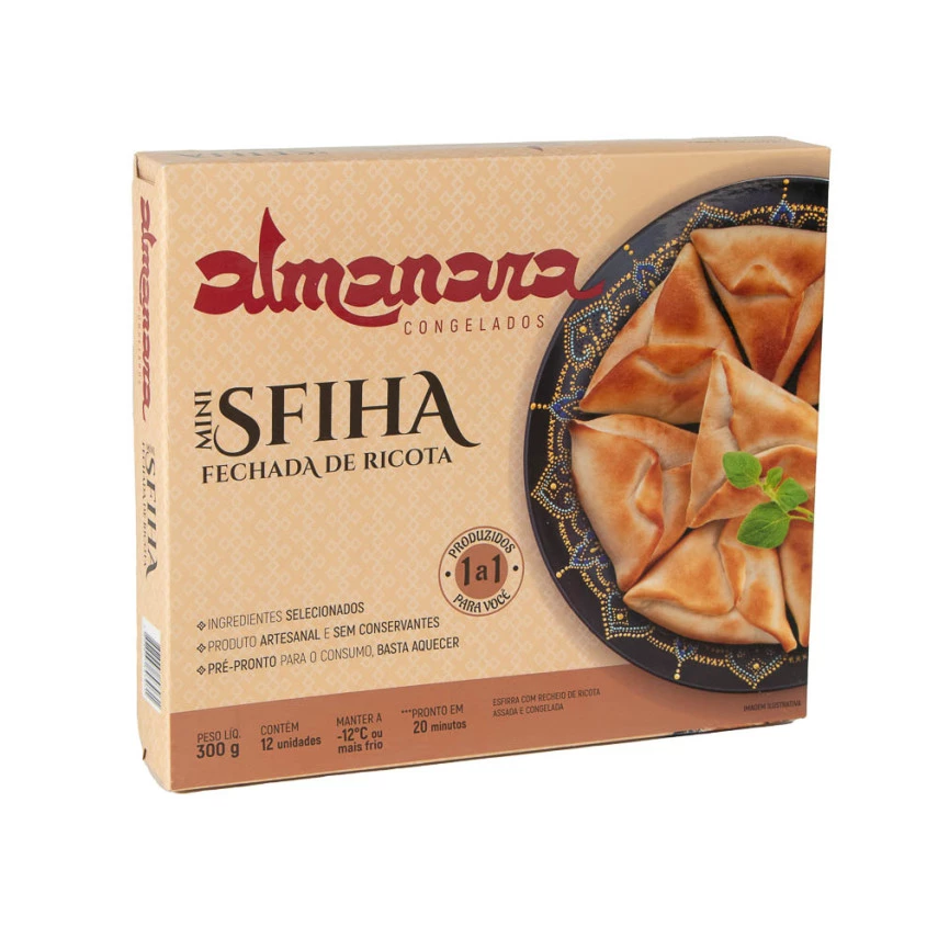 Esfirra de Ricota  Fechada ALMANARA 12un 