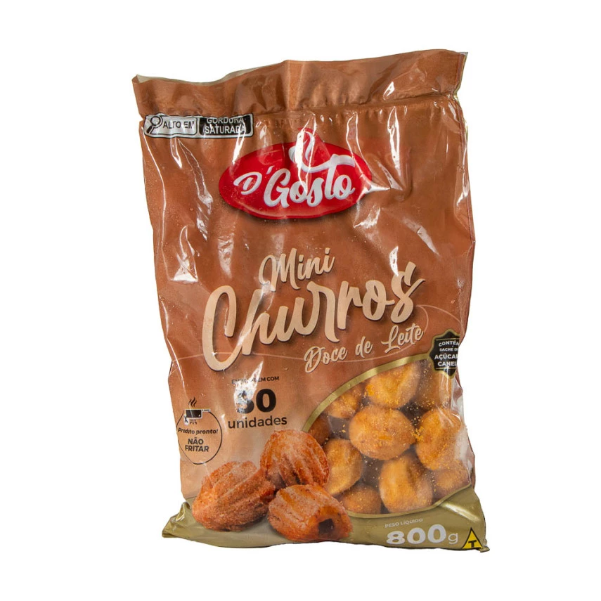 Mini Churros Doce de Leite D GOSTO 800g