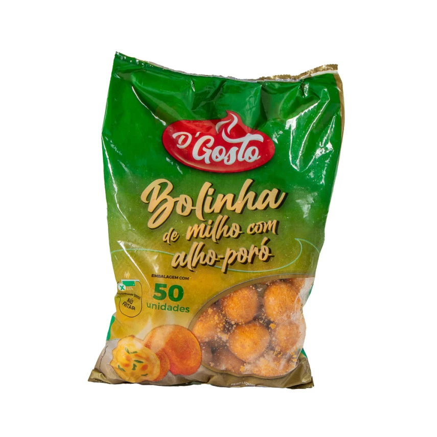Bolinho de Milho com Alho Poro D' GOSTO 800g