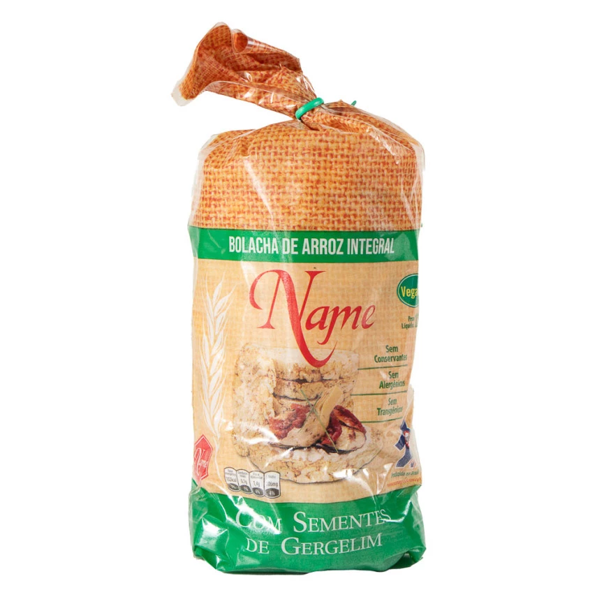 Bolacha de Arroz com Gergelim NAME 130g