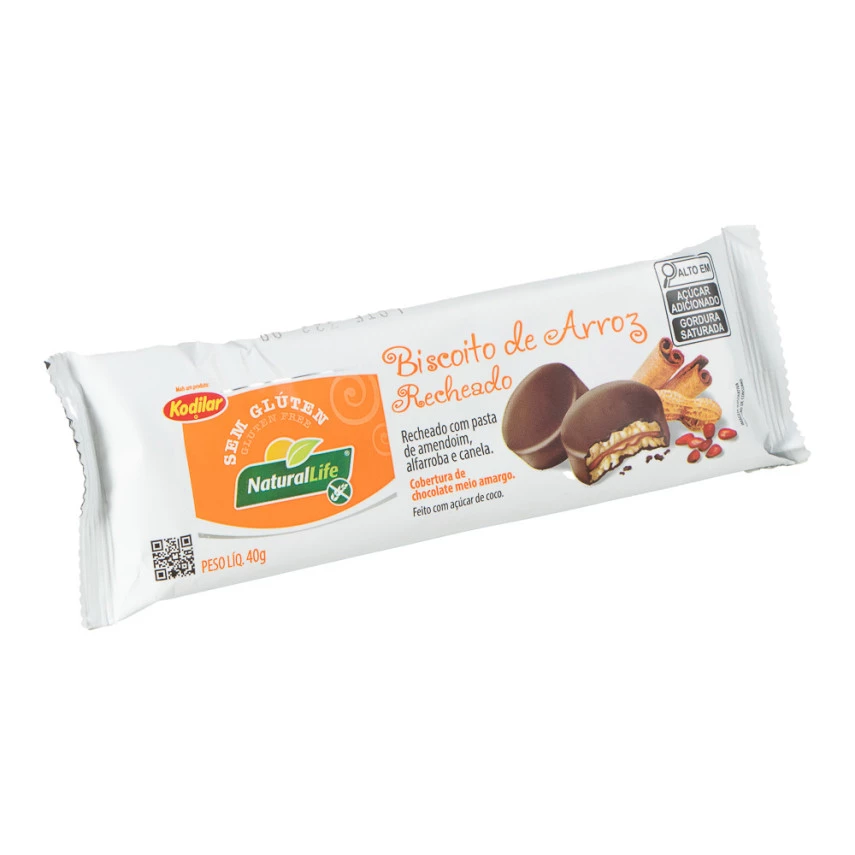 BISC NATURALLIFE ARROZ RECHEADO 40G