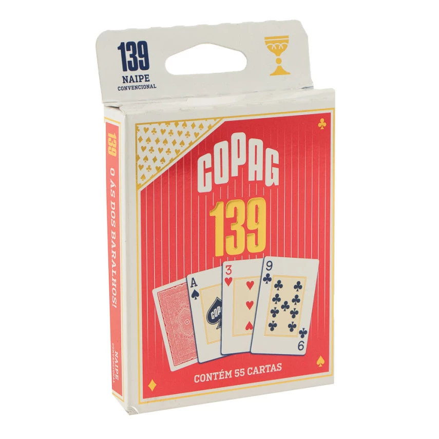 Jogo de Cartas de Baralho 139 Naipe Grande COPAG