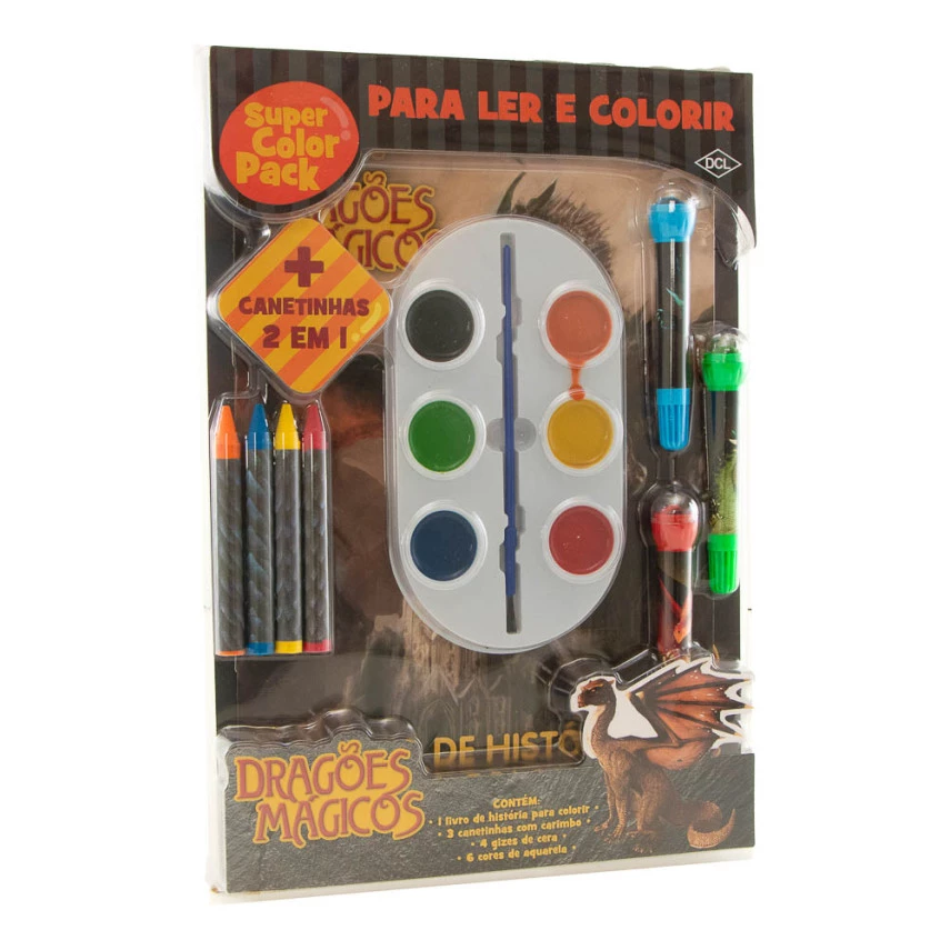 Kit de Pintura Dragões Magicos SUPER COLLOR 