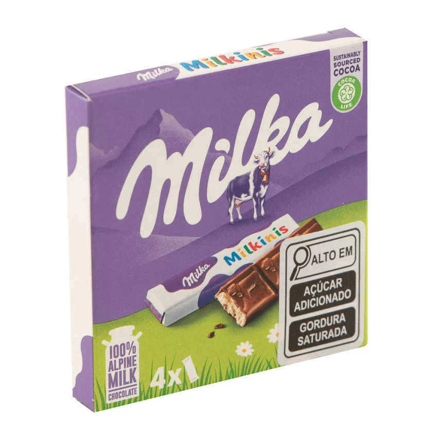 Chocolate ao Leite Milkinis Stick MILKA 43,75g