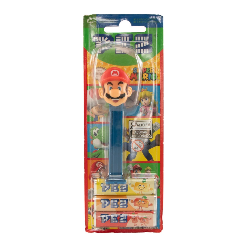 Pastilha Blister Super Mario com dispense 1+3 PEZ