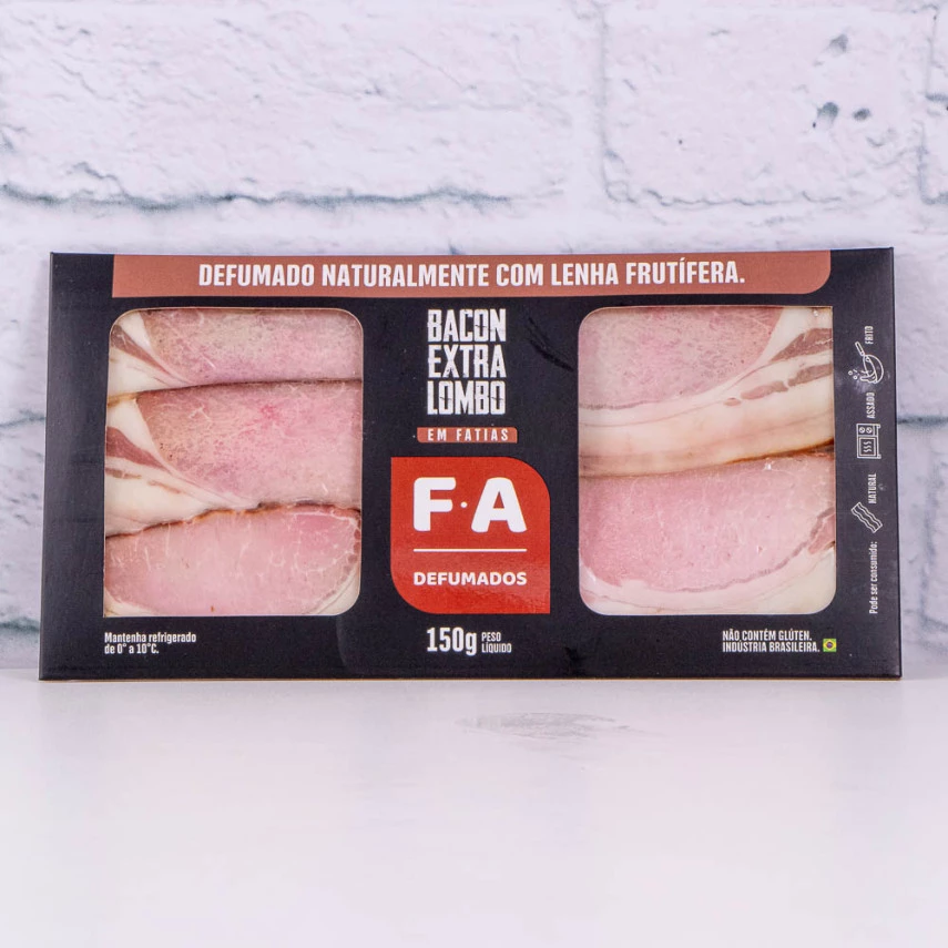 Bacon Extra Lombo em Fatias F.A DEFUMADOS 150g