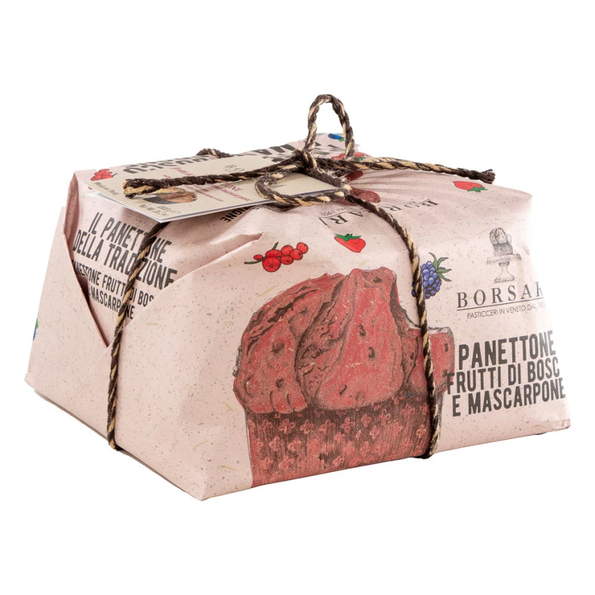 Panettone Frutti di Bosco e Crema Mascarpone BORSARI 1kg