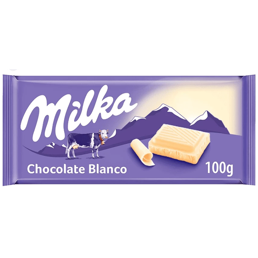 CHOC MILKA WHITE 100G