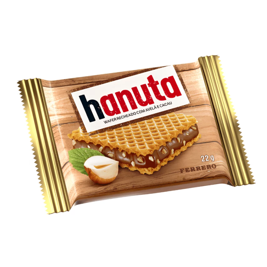 BISC WAFFLER HANUTA 22G