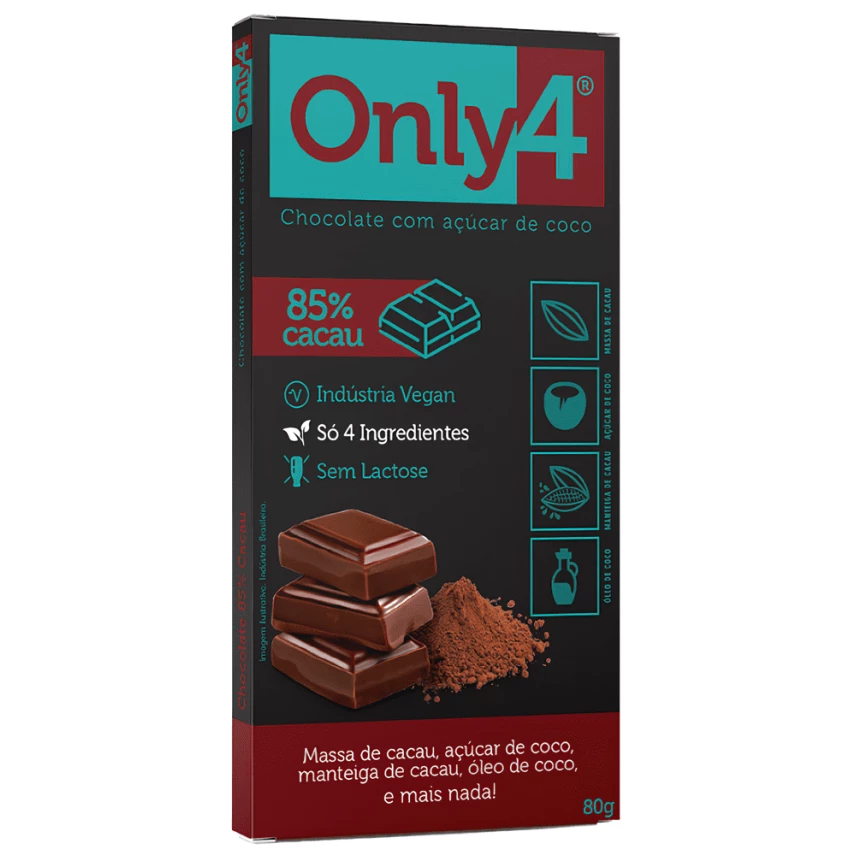 Chocolate ONLY 85 cacau 80g