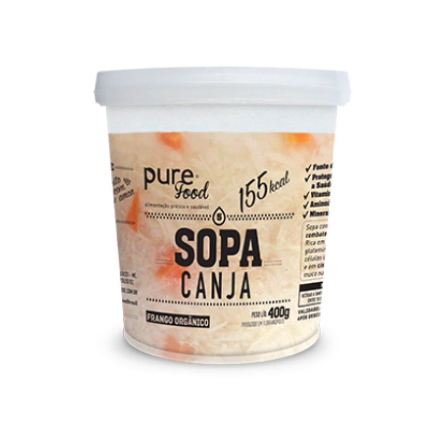 SOPA CANJA FRANGO ORG PURE FOOD 400G