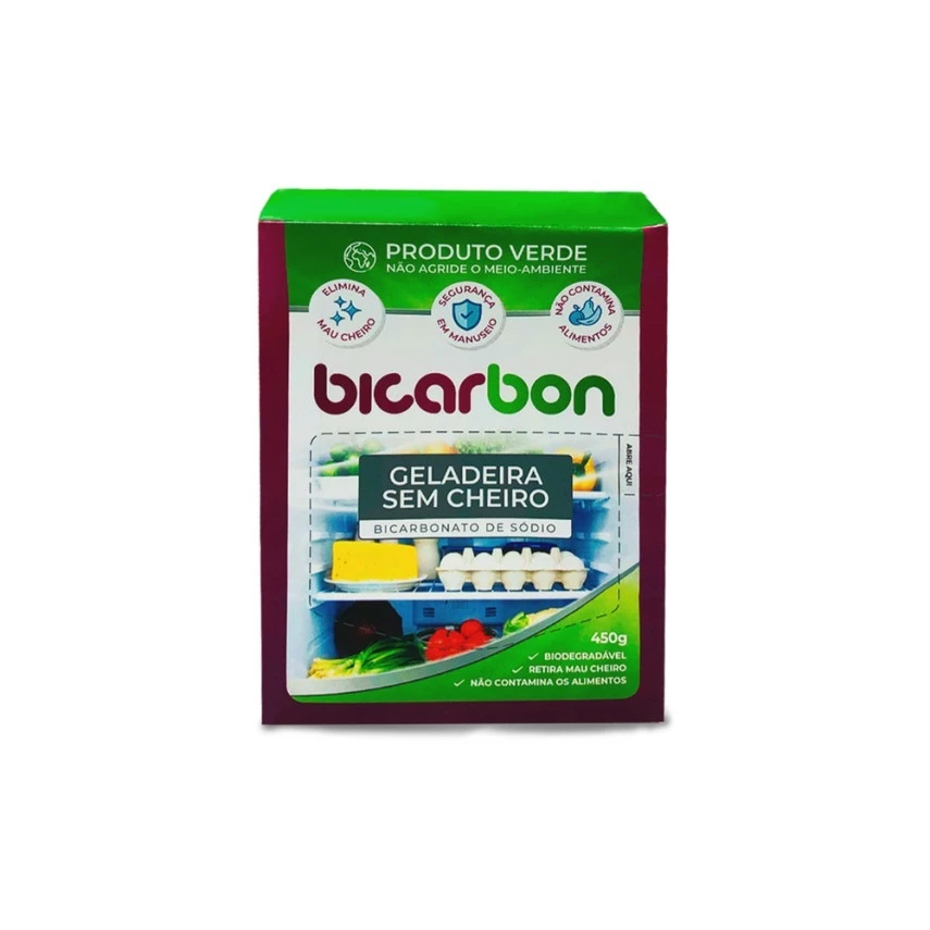 Geladeira sem cheiro BICARBON 450g