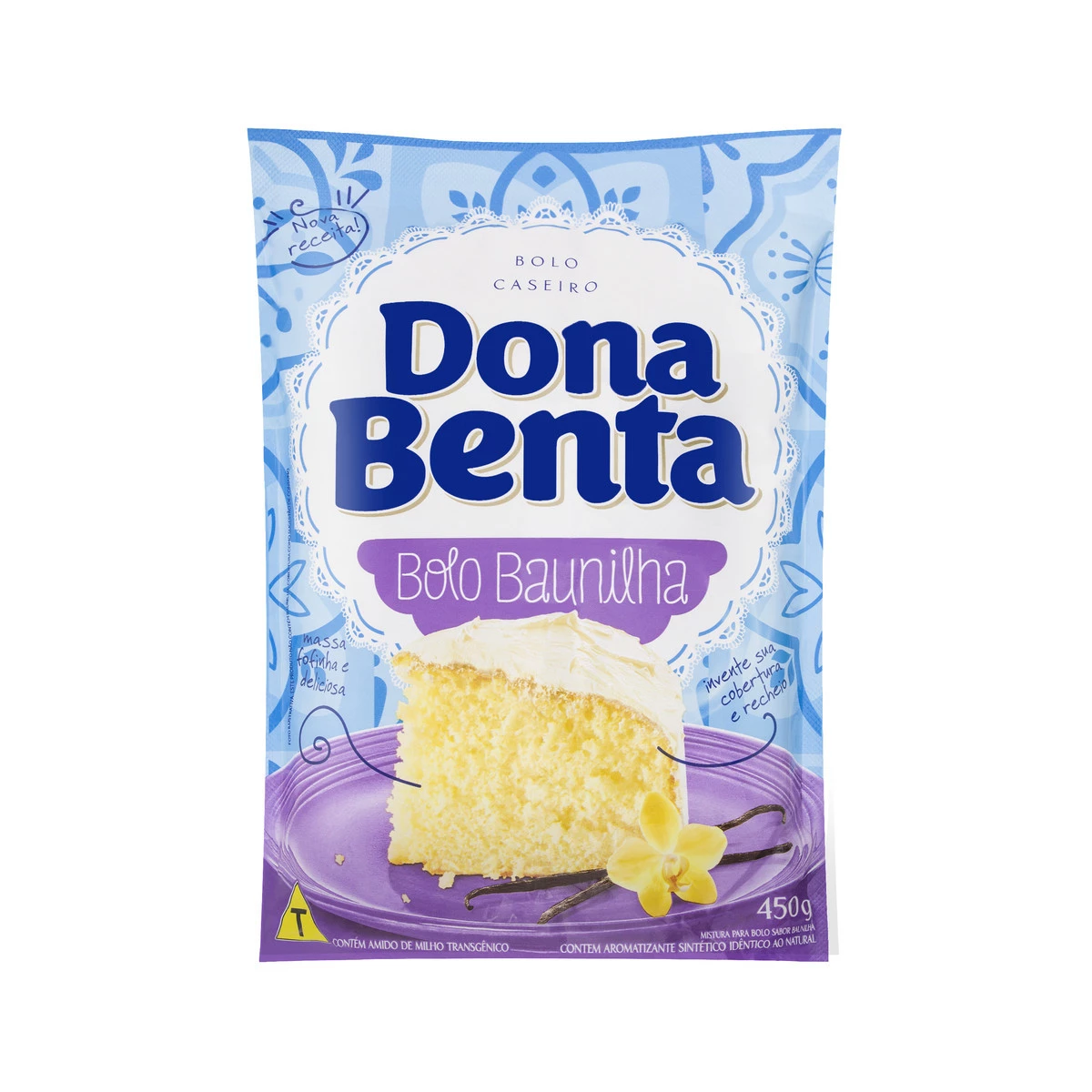 Mistura para Bolo Sabor Baunilha DONA BENTA 450g - Mistura pra Bolo -  Culinária