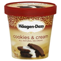 Sorvete Cookies & Cream HÄAGEN-DAZS 473ml