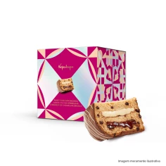 Panetone Recheado com Frutas Vermelhas e Chocolate Branco KOPENHAGEN 600g