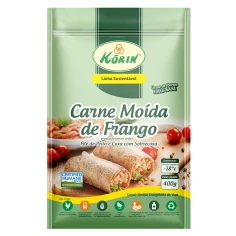 Carne Moída de Frango Congelada Korin 400g
