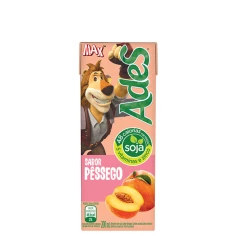 Bebida de Soja Sabor Pêssego ADES 200ml
