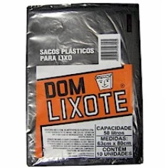 Saco de Lixo DOM LIXOTE Preto 50 Litros com 10 Unidades