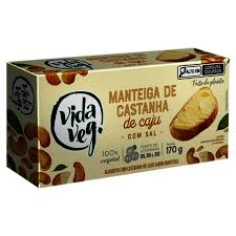 Manteiga de Castanha de Caju com Sal em Tablete VIDA VEG 170g
