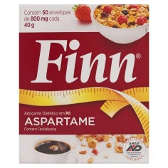 Adoçante Aspartame FINN 50 envelopes