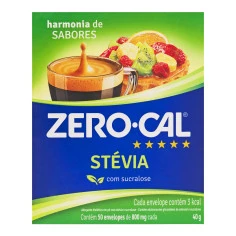 Adoçante Stevia ZERO-CAL 50 envelopes