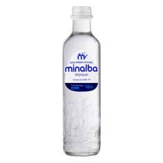 Água Mineral Natural Premium Sem Gás em Vidro MINALBA 300ml