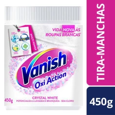 Alvejante em Pó Crystal White VANISH 450g