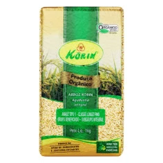 ARROZ AGULHINHA INTEGRAL ORG KORIN 1KG